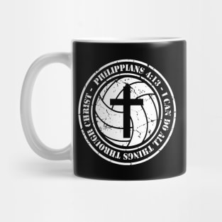 Volleyball Philippians 4:13 Jesus I can do all Things Christian Mug